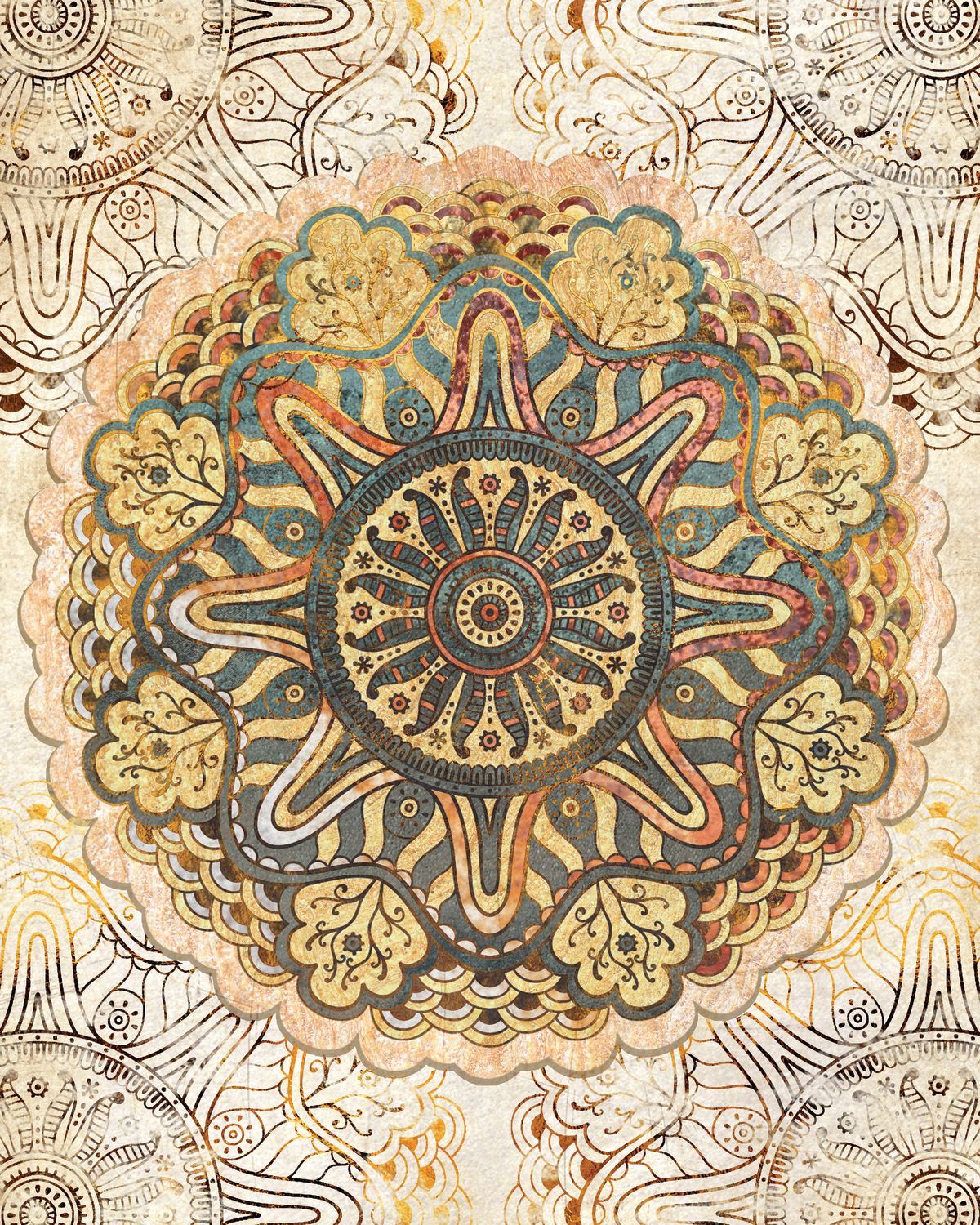 Baroque Mandala Symbols