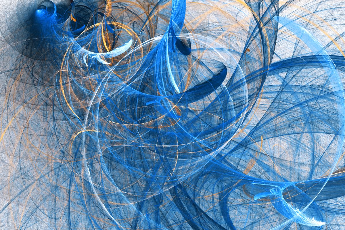 Bright Blue Whirls