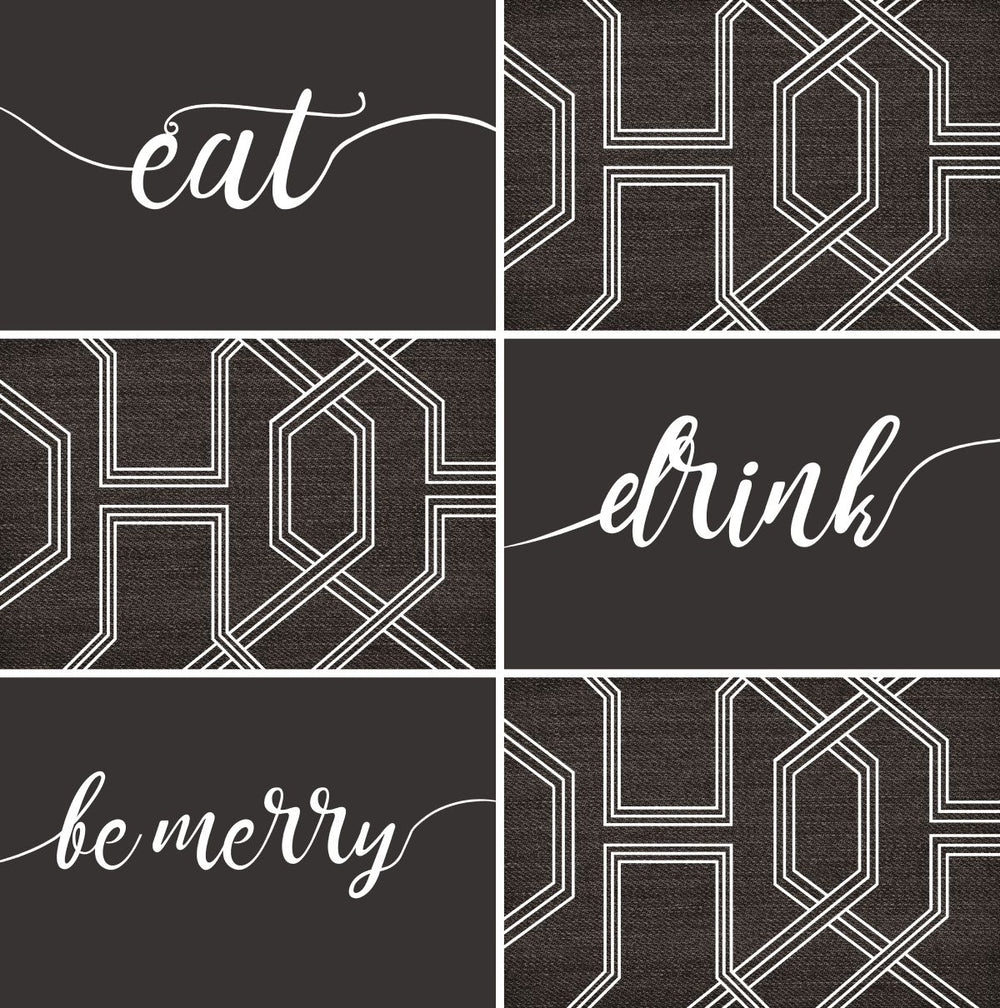 Eat Drink Be Merry Typography