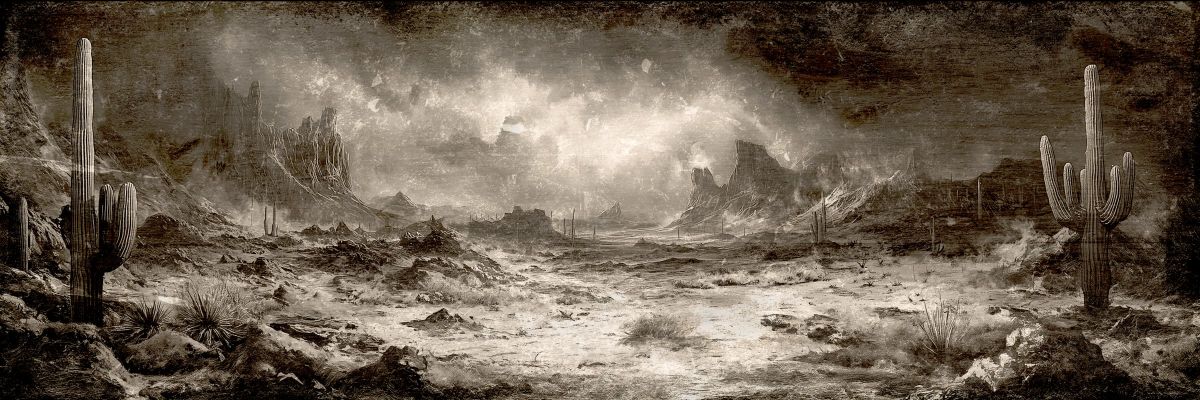 Grunge Desert Landscape