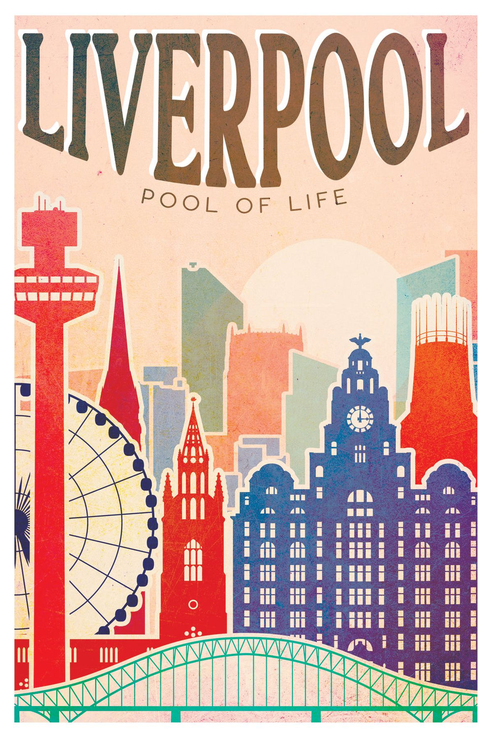 Liverpool Tourism Vintage Poster