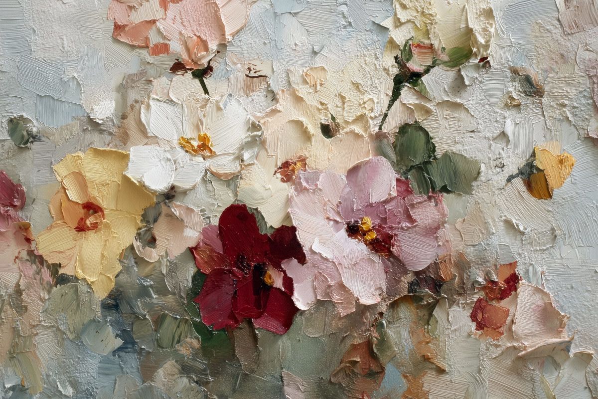 Muted Painted Petals II