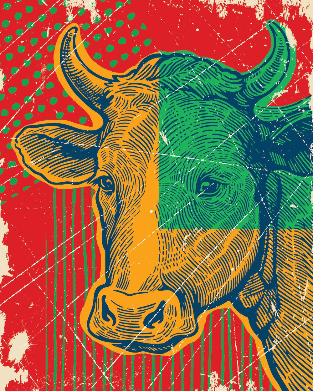 Pop Art Cow