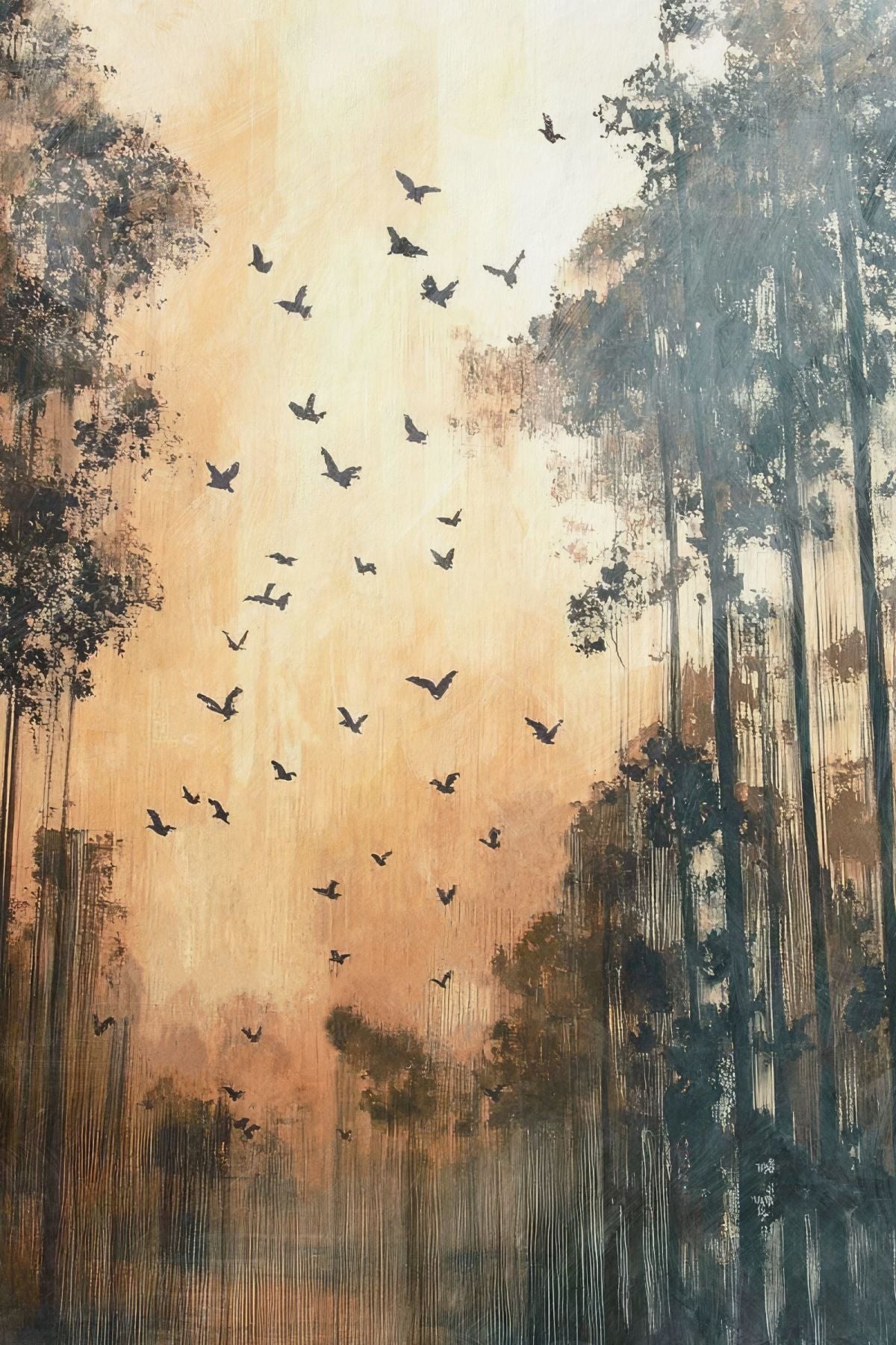 Birds Loving Sunset