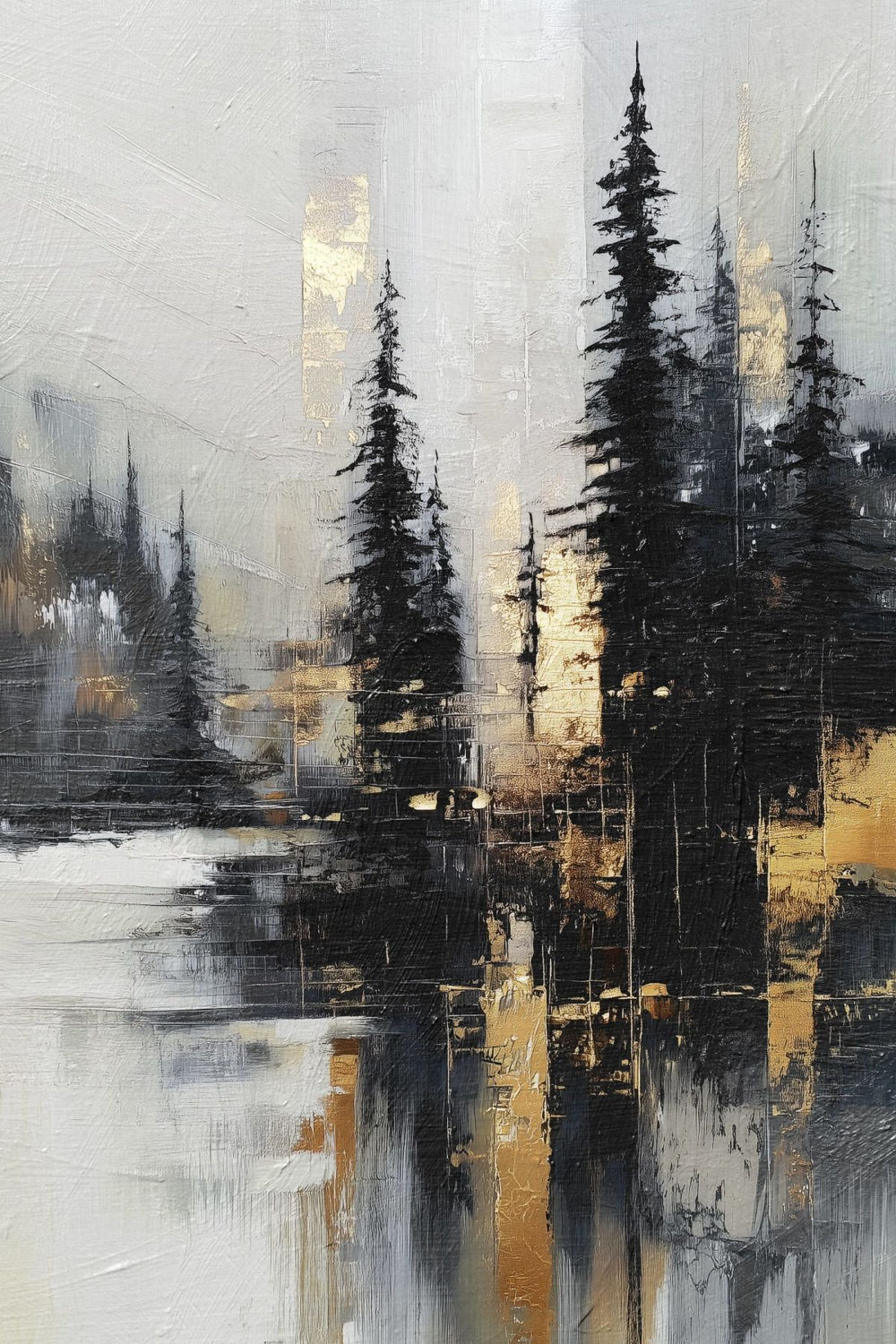 Gilded Tree Silhouettes