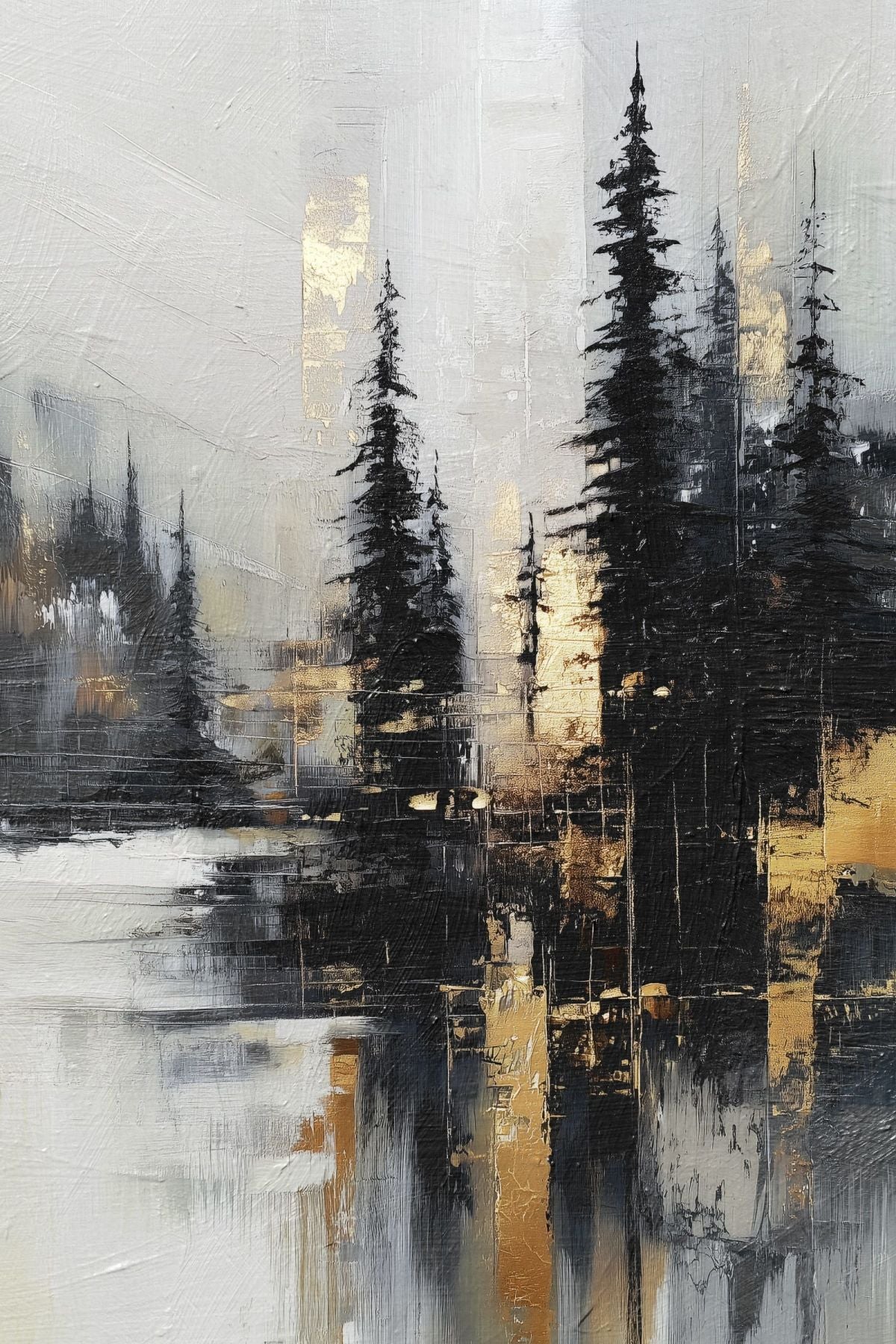 Gilded Tree Silhouettes