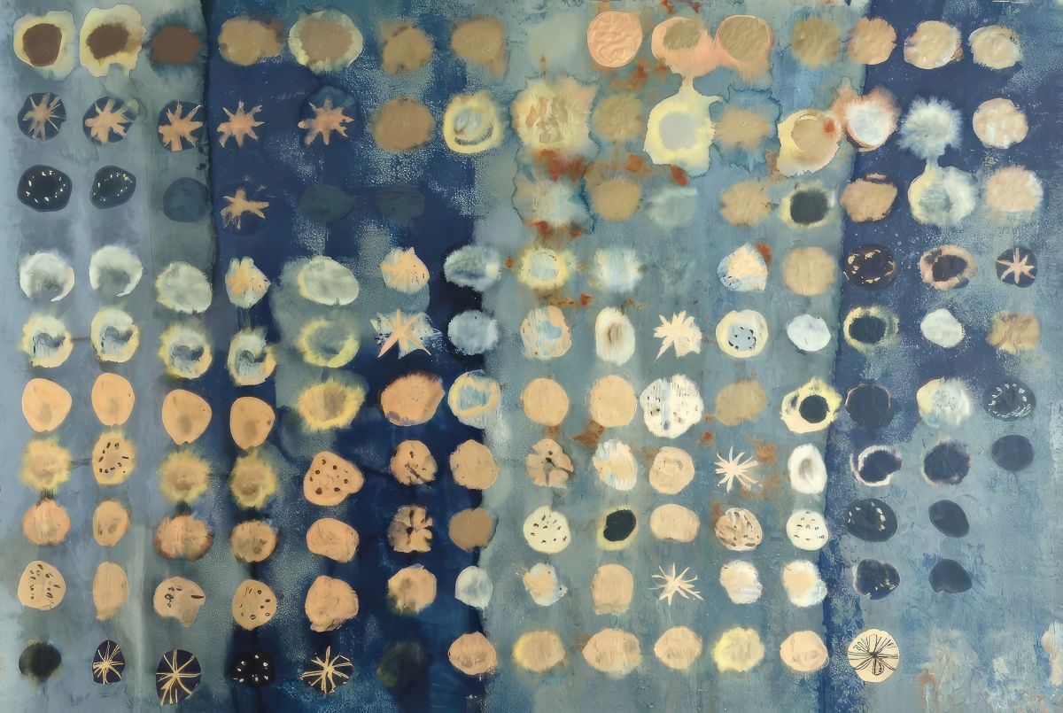 Celestial Blue Abstract Pattern