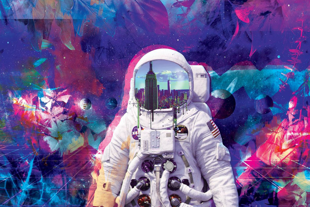 Abstract NY Astronaut