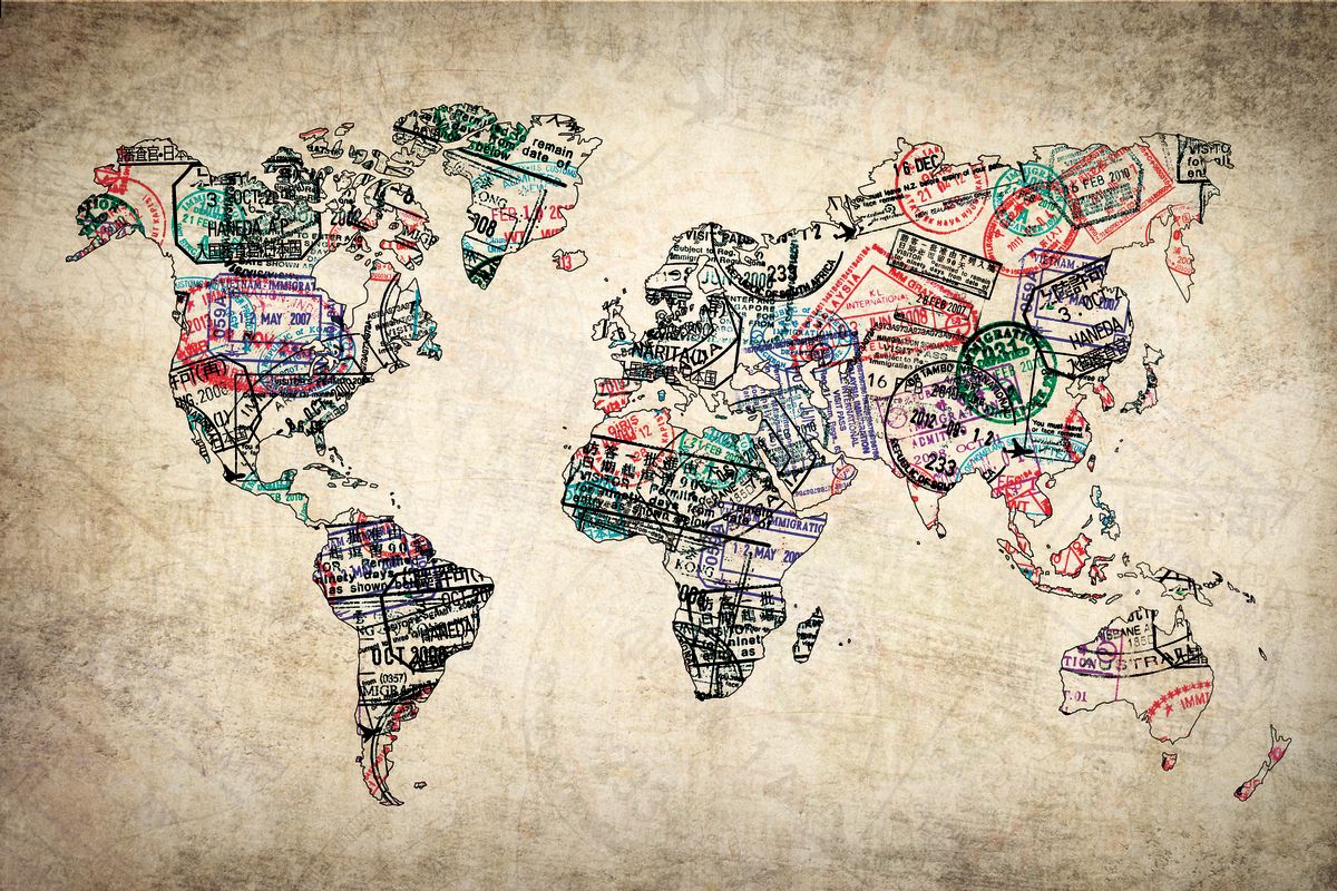 Stamp World Map