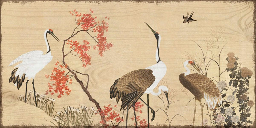 Vintage Birds Scene