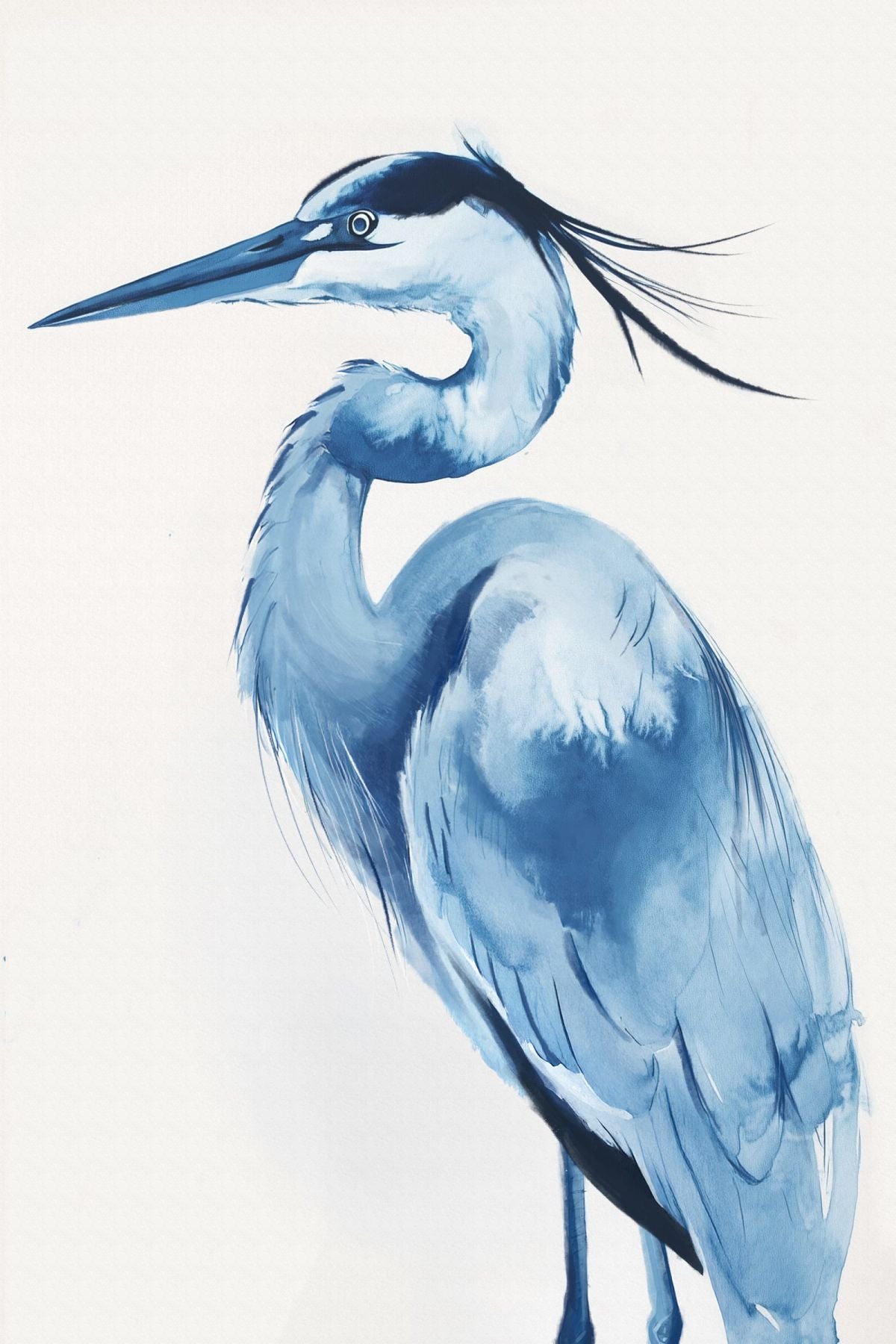 Gazing Heron Wall Art
