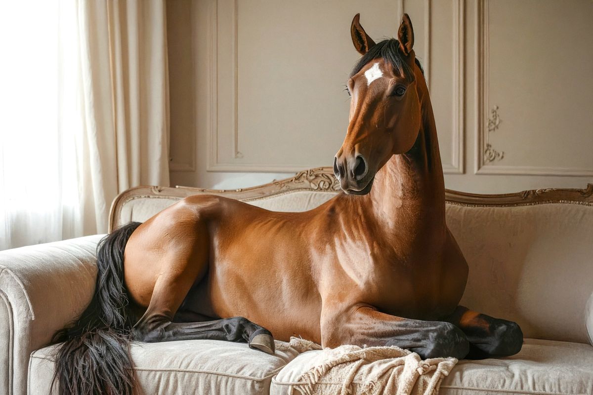 Seated Stallion