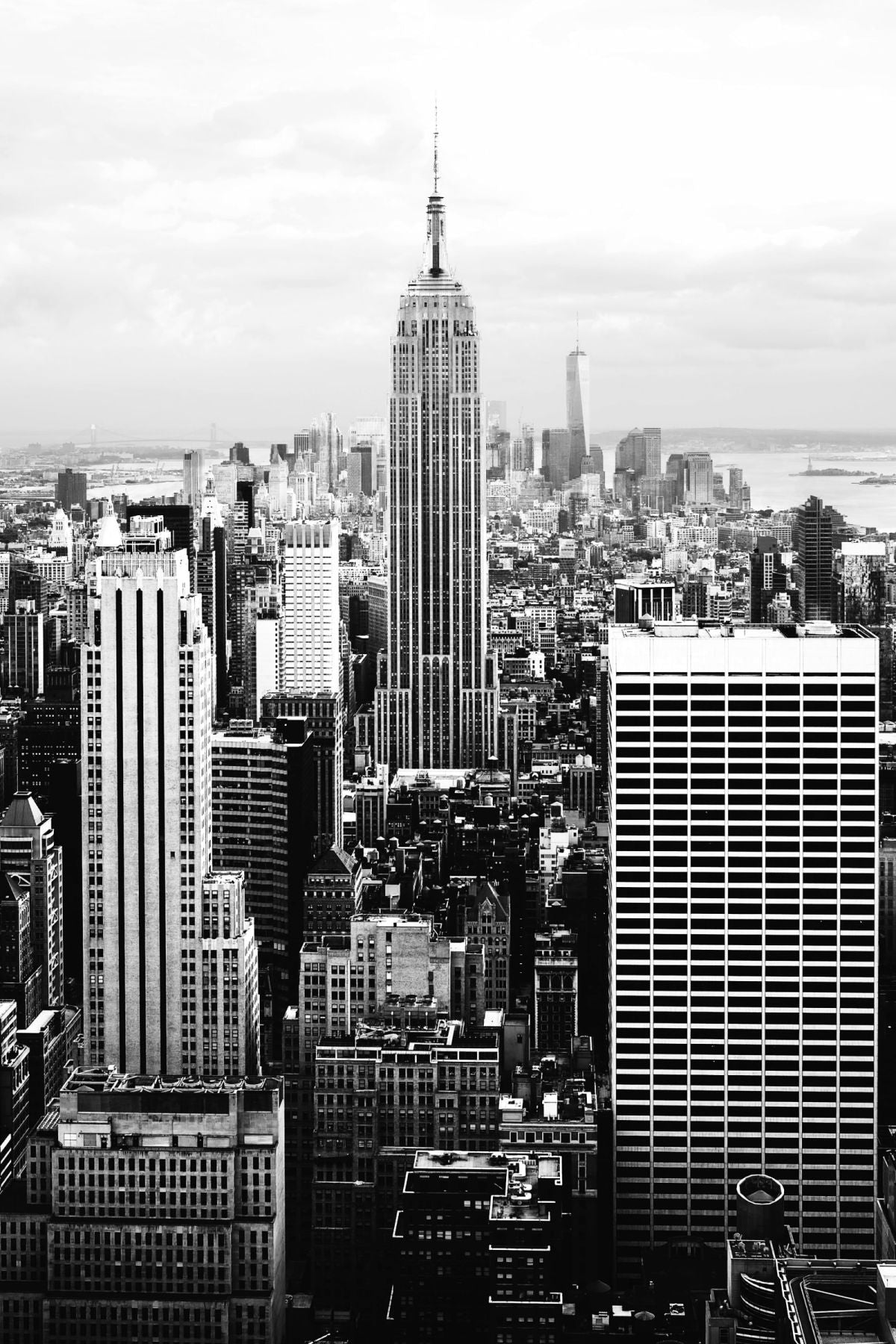 Empire State Skyline BW