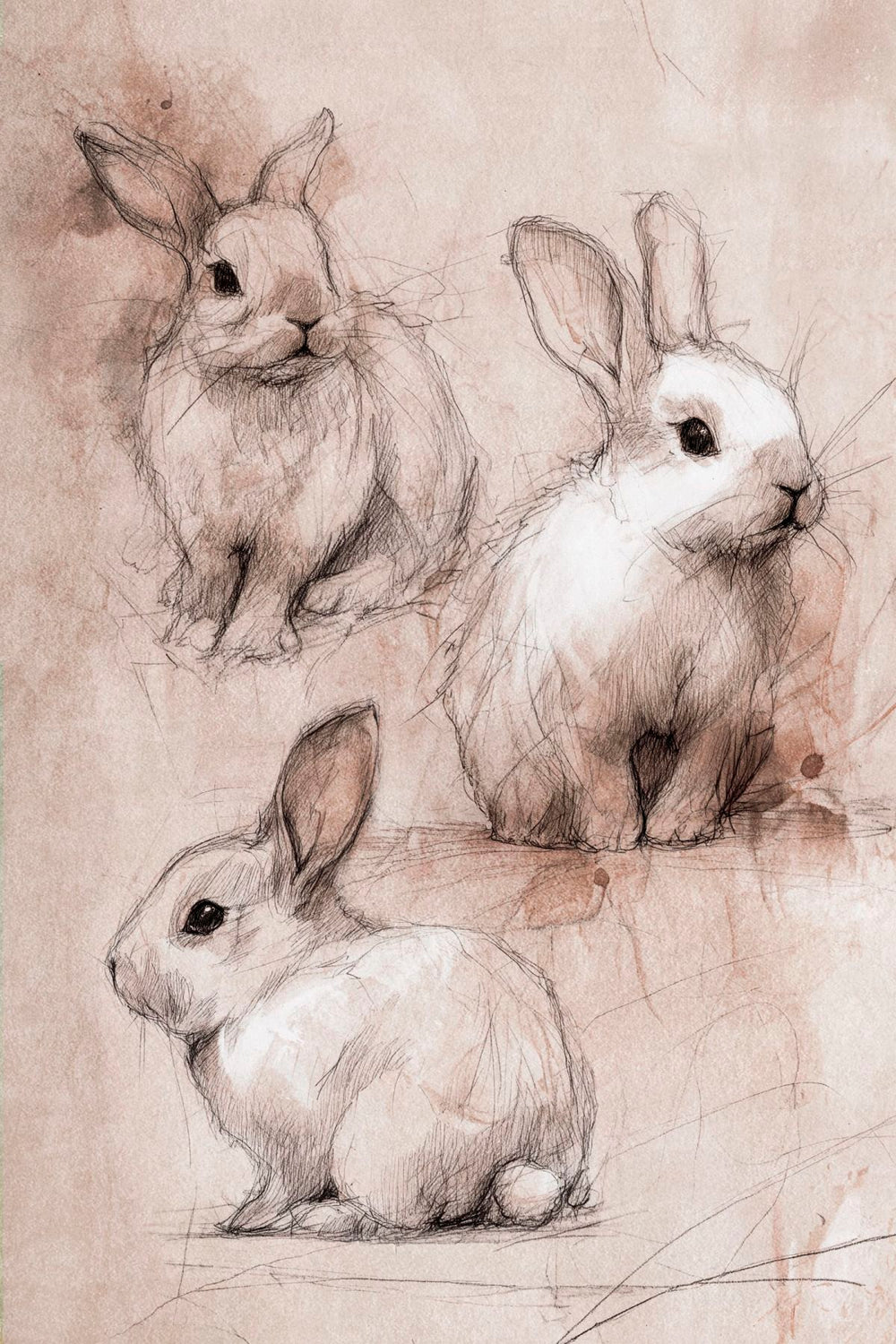 Sketch Rabbit Trio