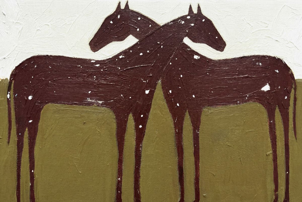 Starlit Twin Horses