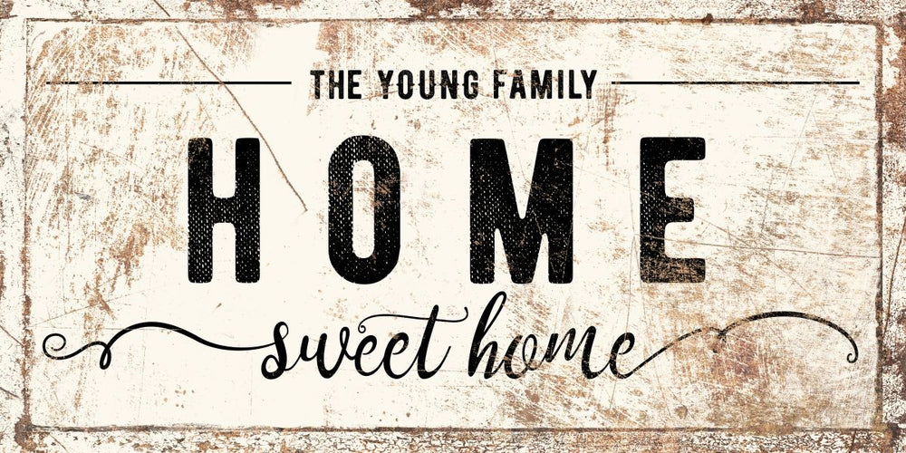 Young Family Home Typography