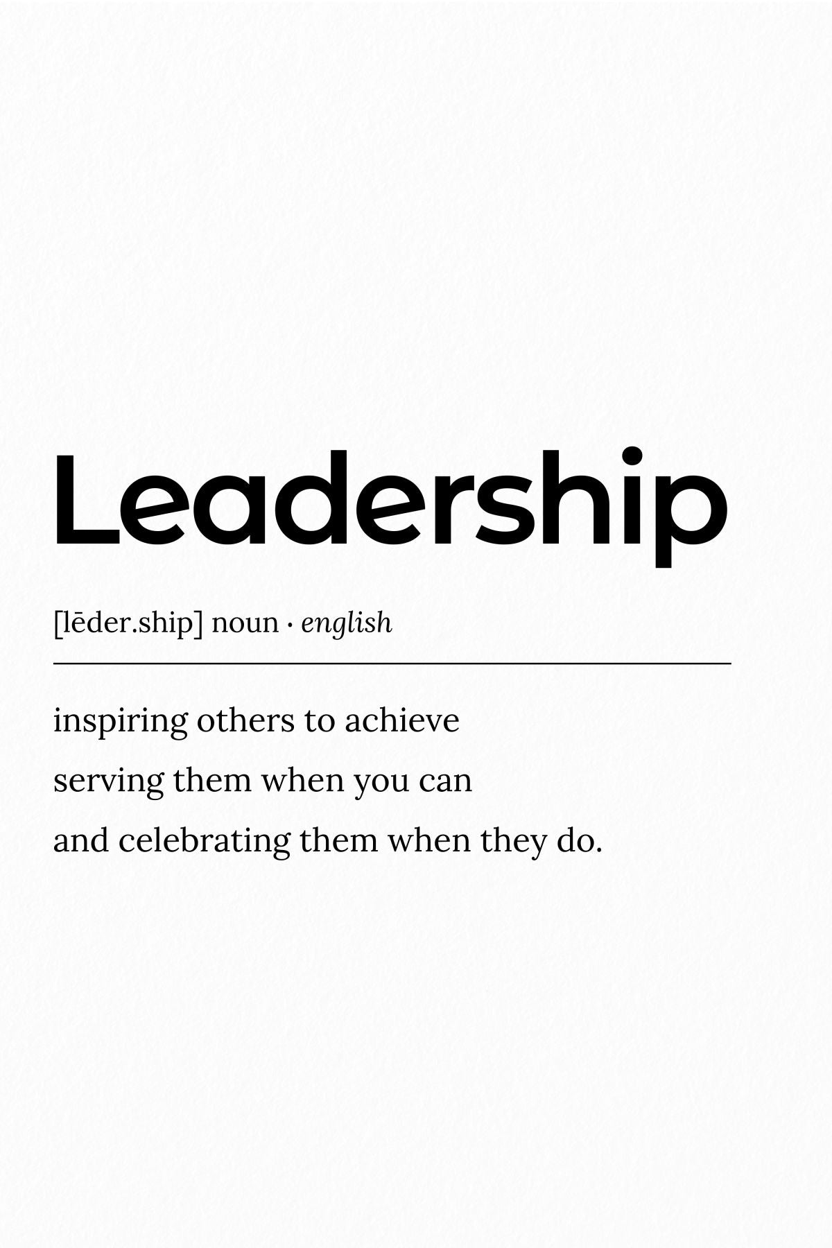 Leadership Definition