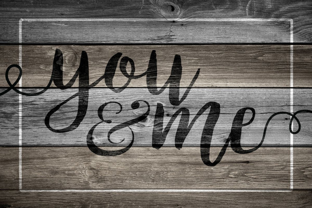 You And Me Typography