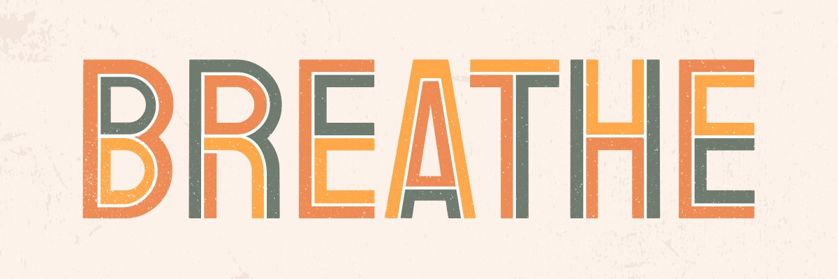 Breathe Boho Typography