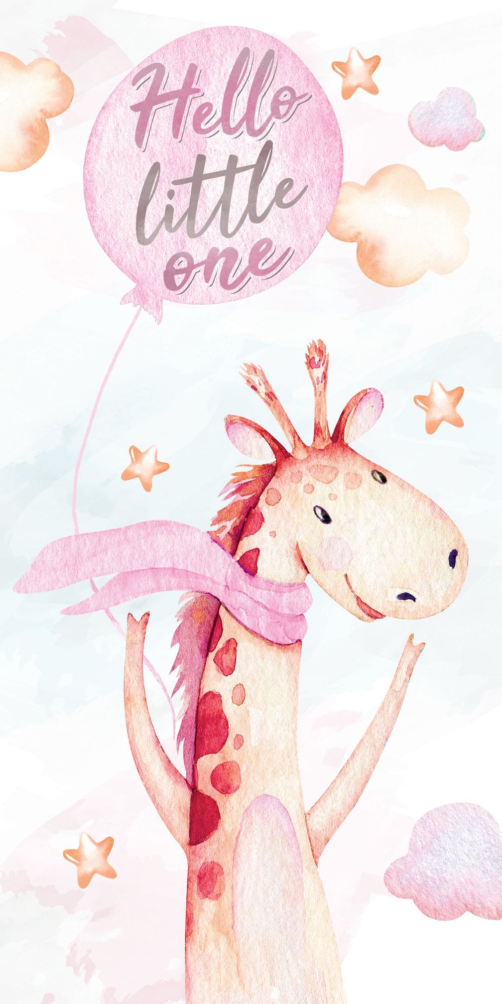 Hello Little One Giraffe Pink