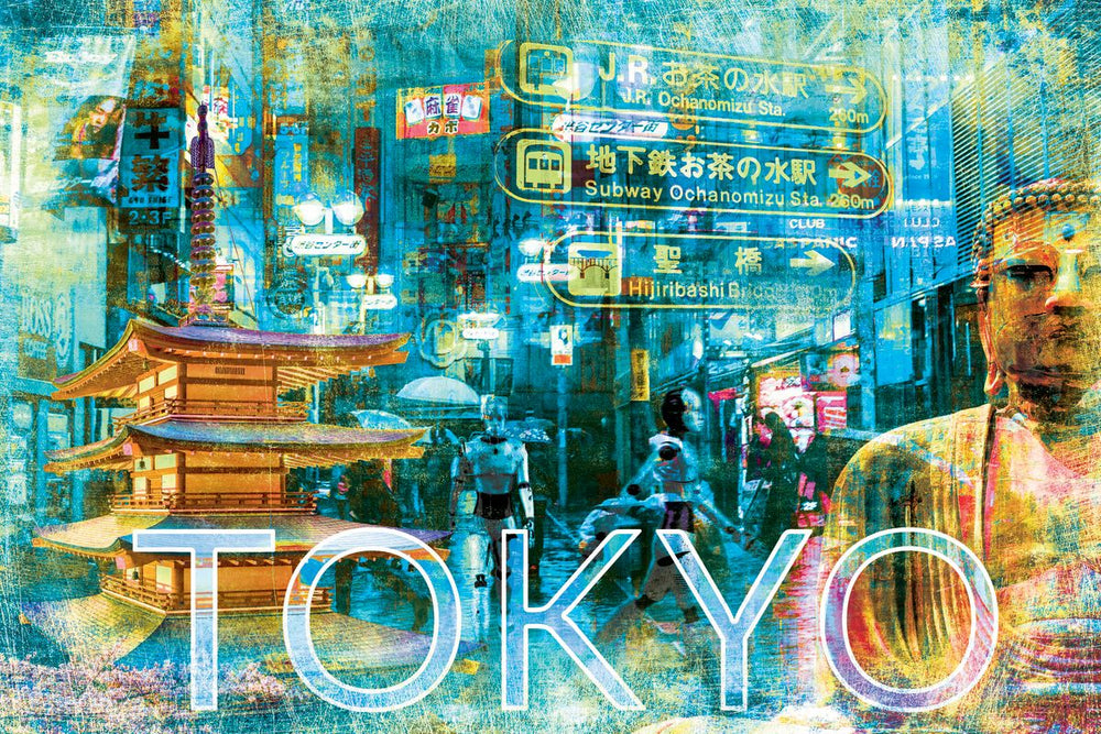 Tokyo City Tourism Grunge