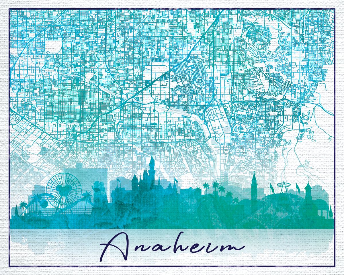 Anaheim Skyline City Map