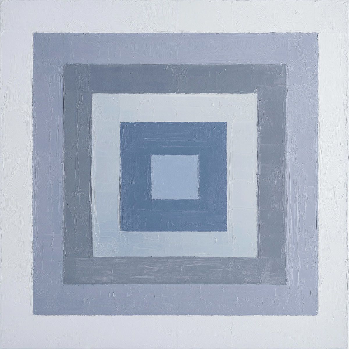 Soft Blue and Gray Minimalist Square Art