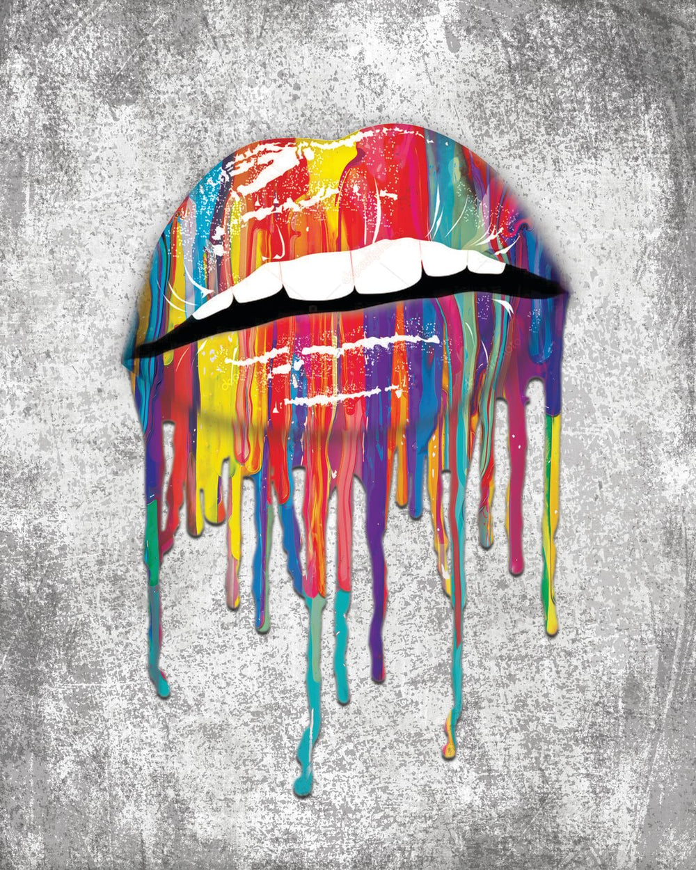 Rainbow Lips Paint Lips