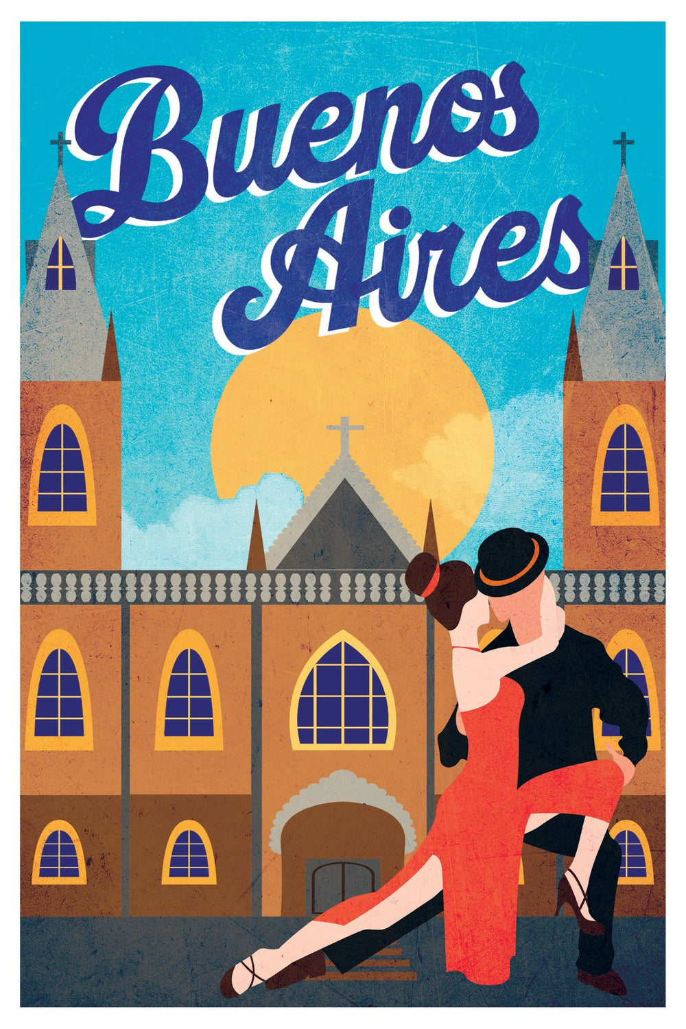 Buenos Aires Tourism Vintage Poster