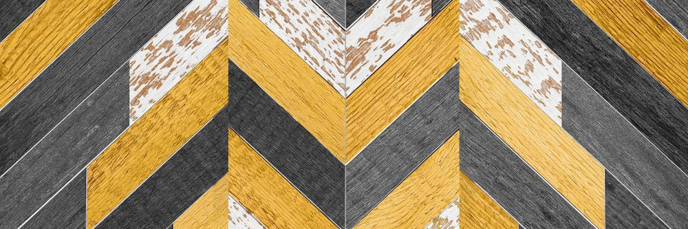 Abstract Geometric Wooden Planks