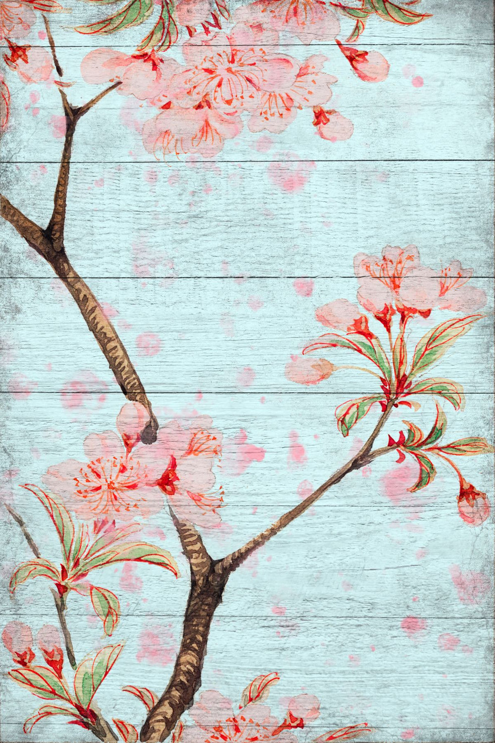 Wooden Cherry Blossoms