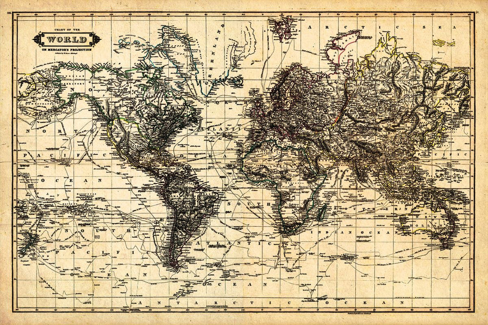 Chart Of The World Map