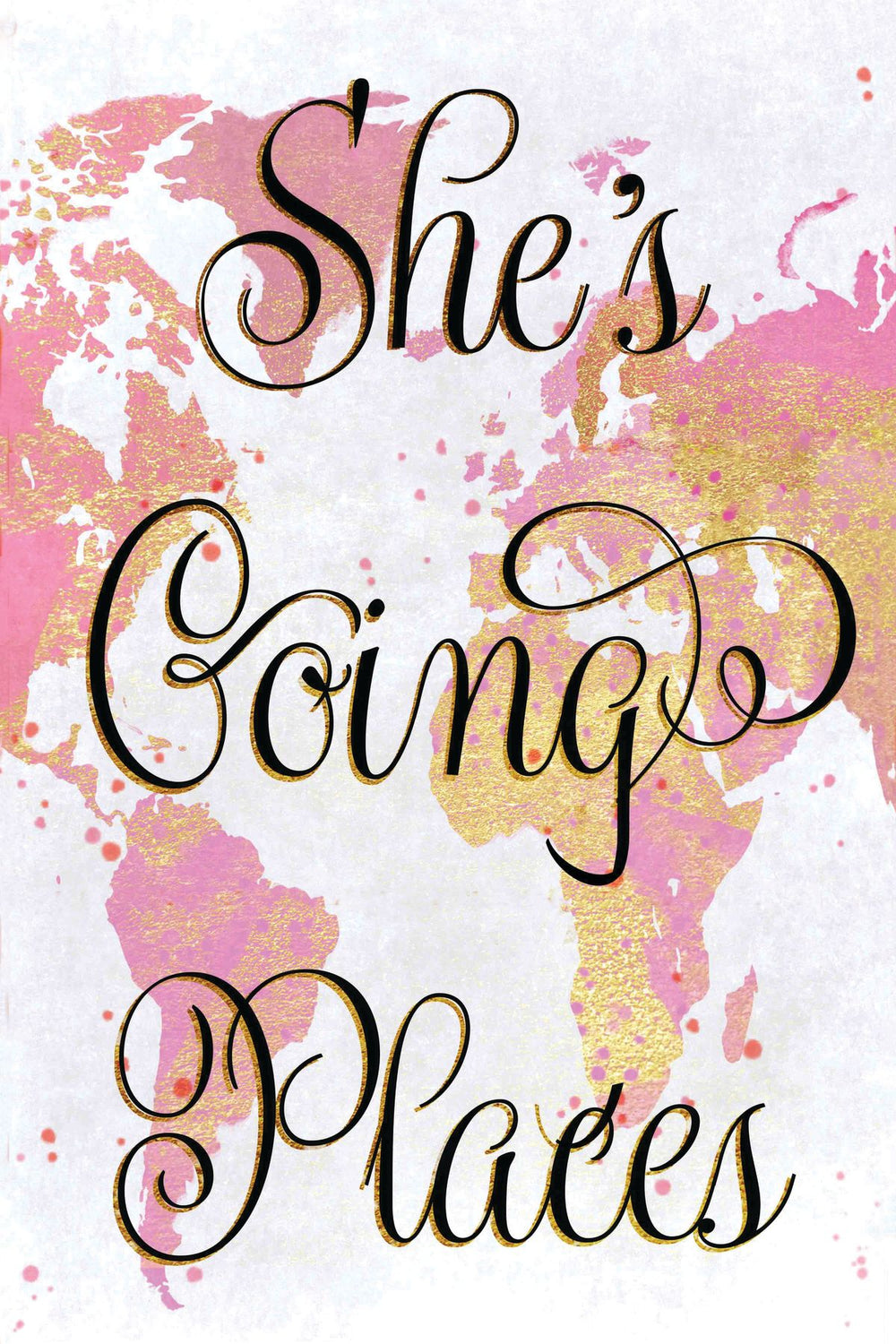 She's Going Places Typography