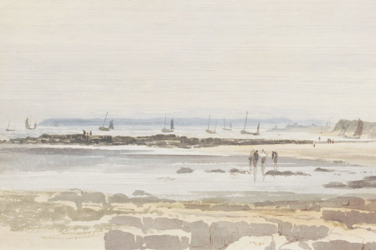 Beach Scene Enhanced Wall Art