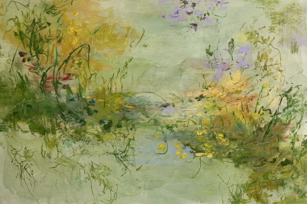 Impressionistic Meadow Painting