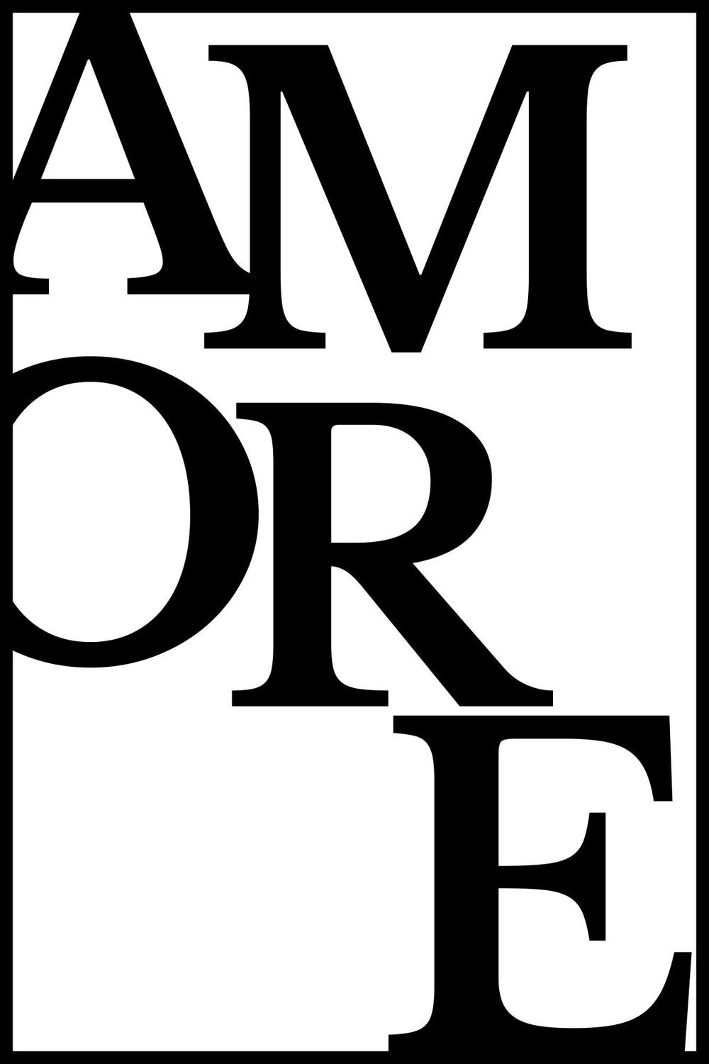 Amore Typography