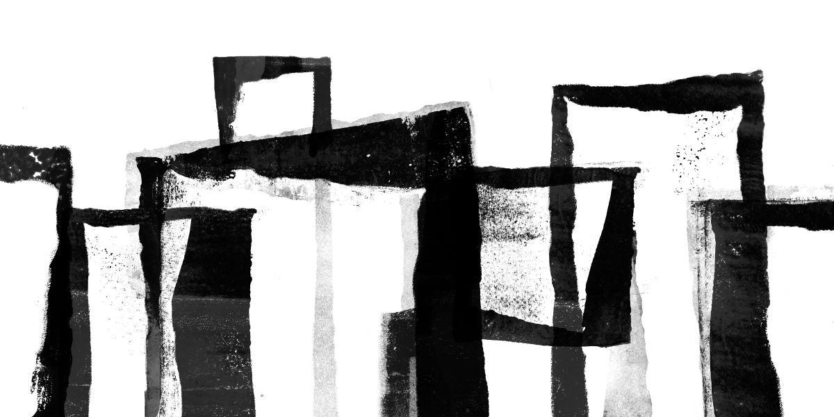 White To Black Abstract I