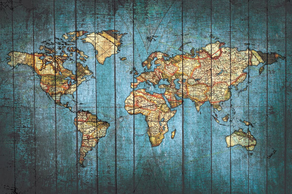 Aged World Map XXIX