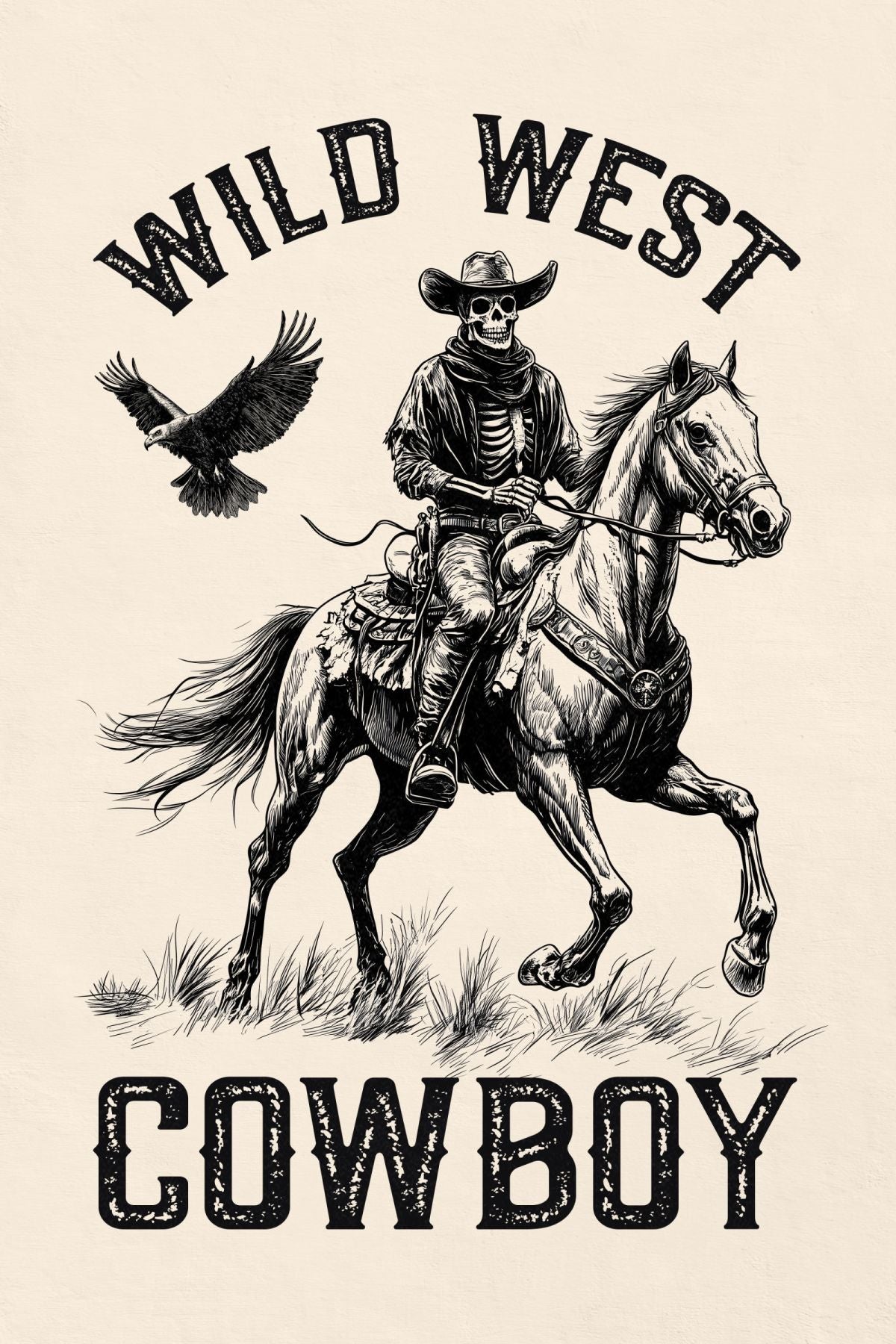 Wild West Cowboy Skull
