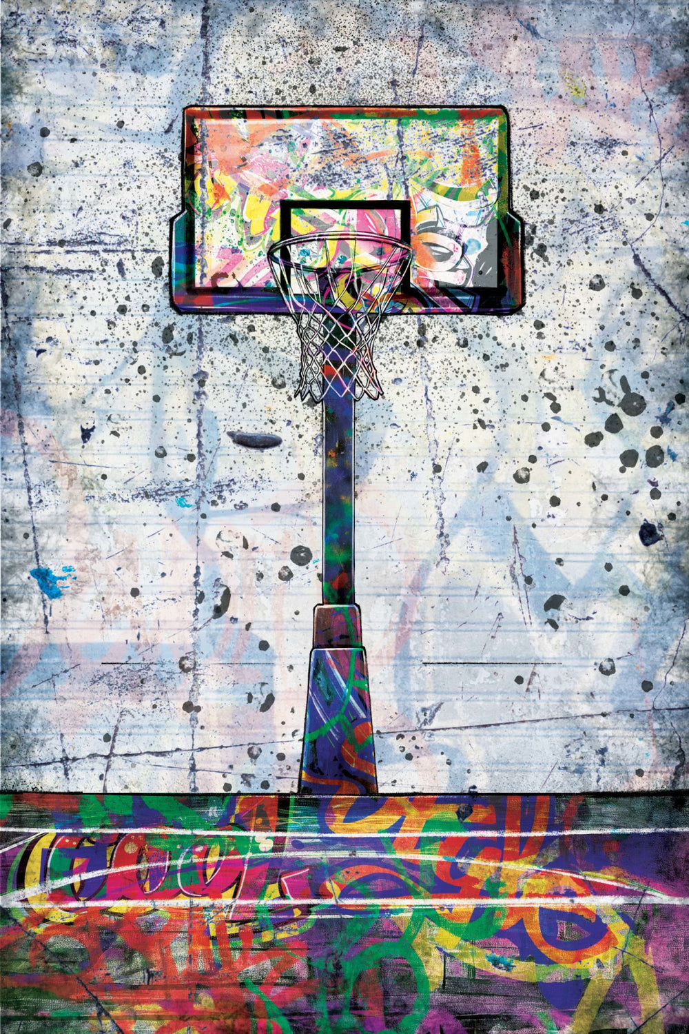 Basketball Ring Graffiti