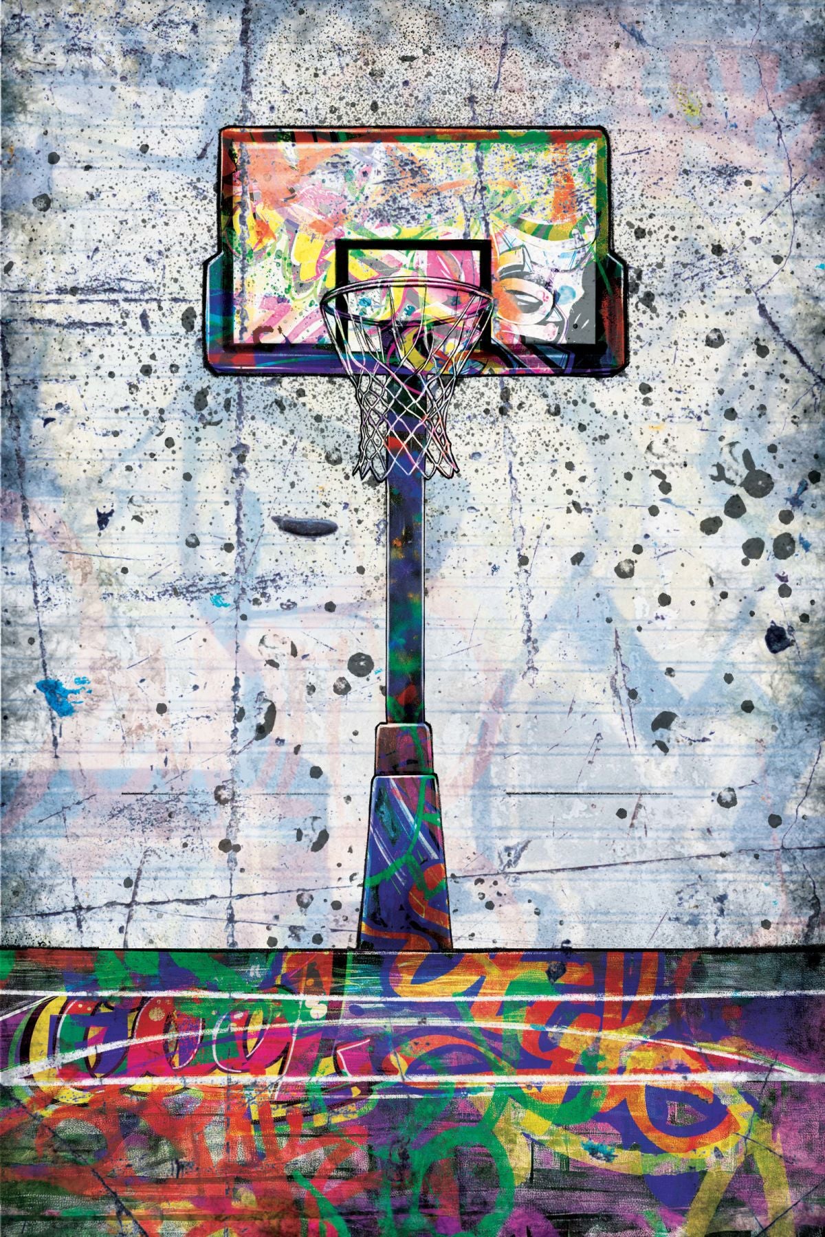 Basketball Ring Graffiti