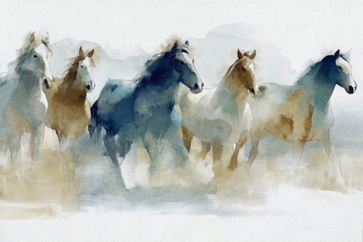 Wild Horses Running Free