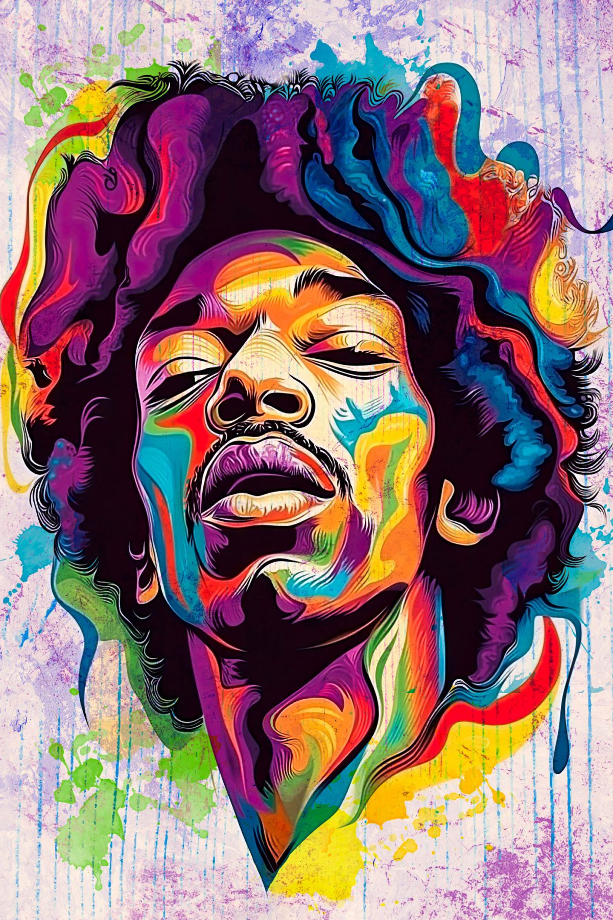 Jimi Hendrix Modern Portrait