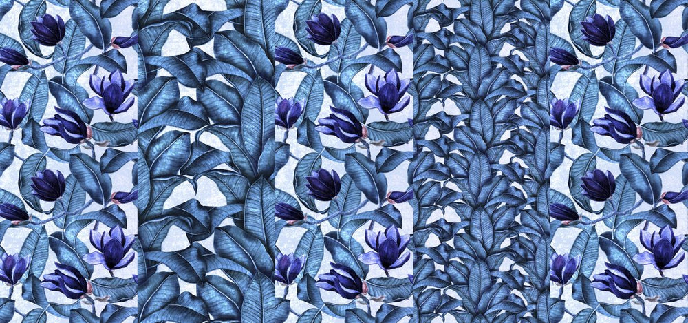 Blue Magnolia Flowers