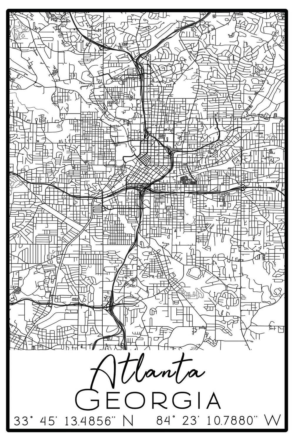 City Map Of Atlanta