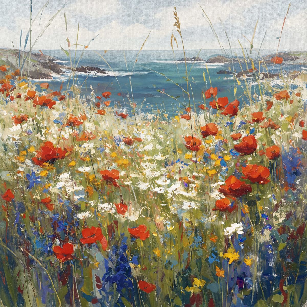 Bright Coastal Flowers