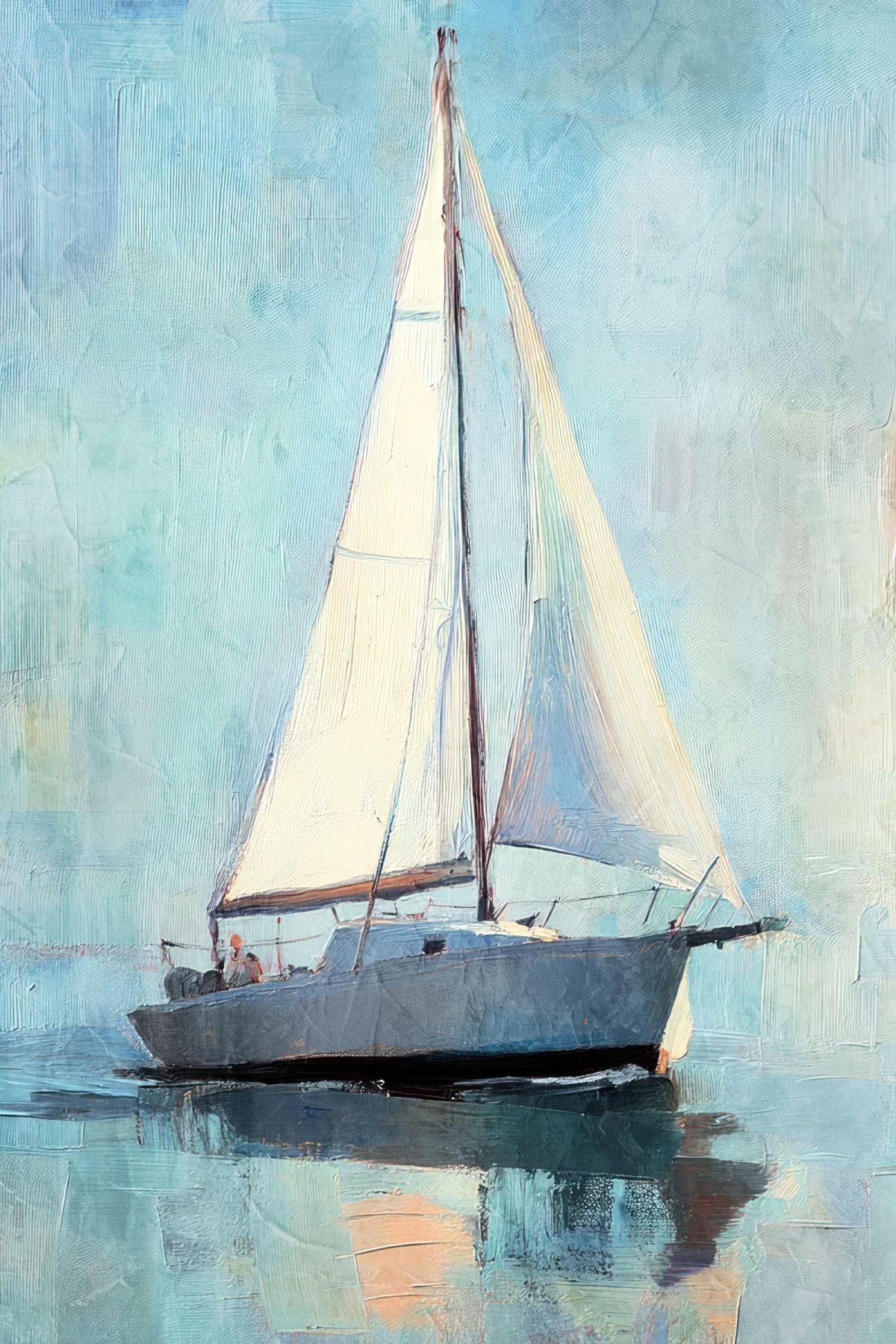 Sailboat Leaving Shore