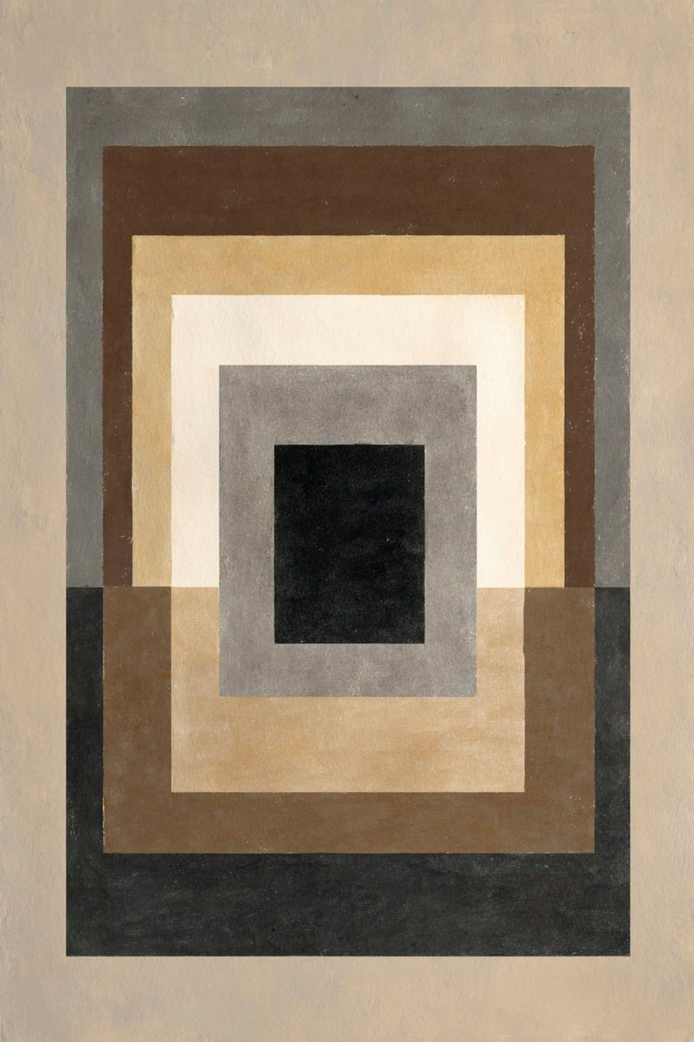 Concentric Rectangles in Earth and Charcoal