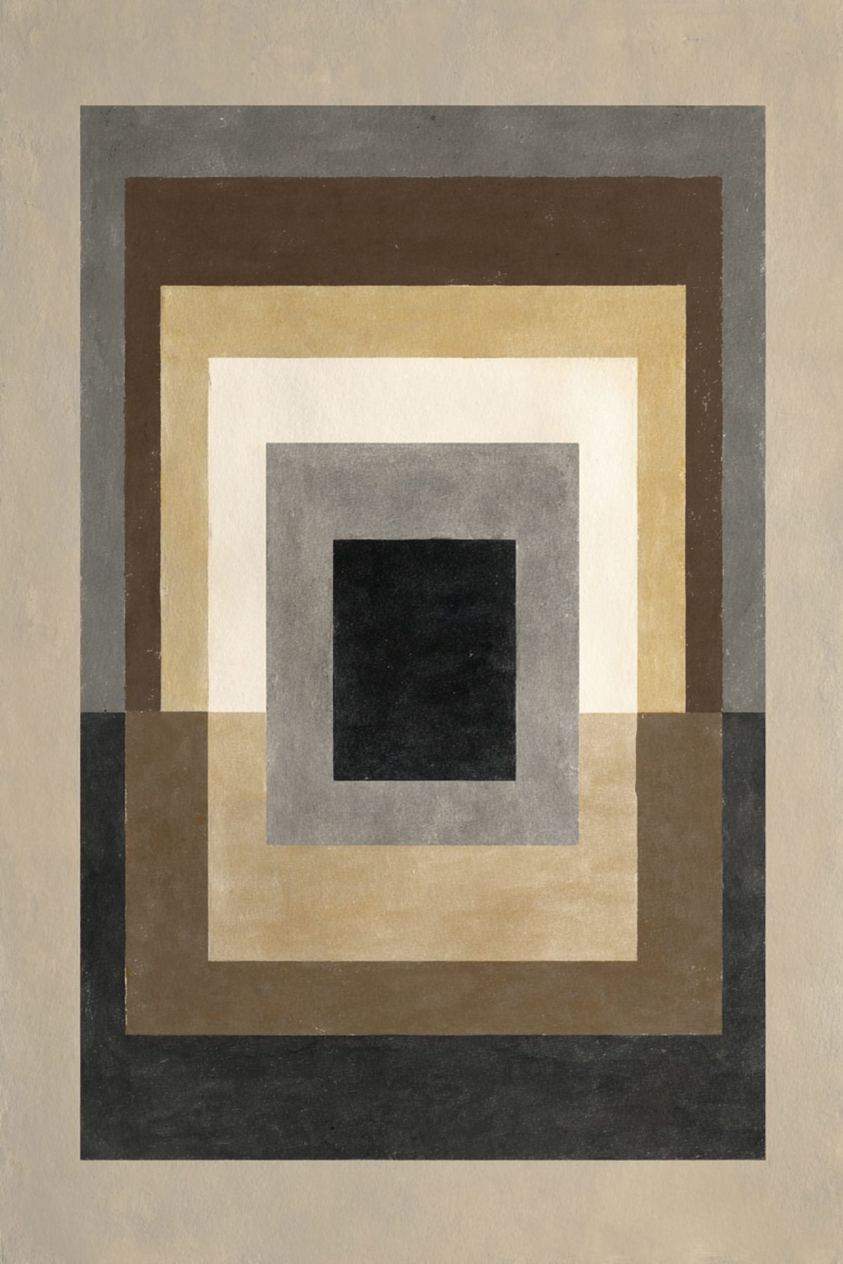 Concentric Rectangles in Earth and Charcoal