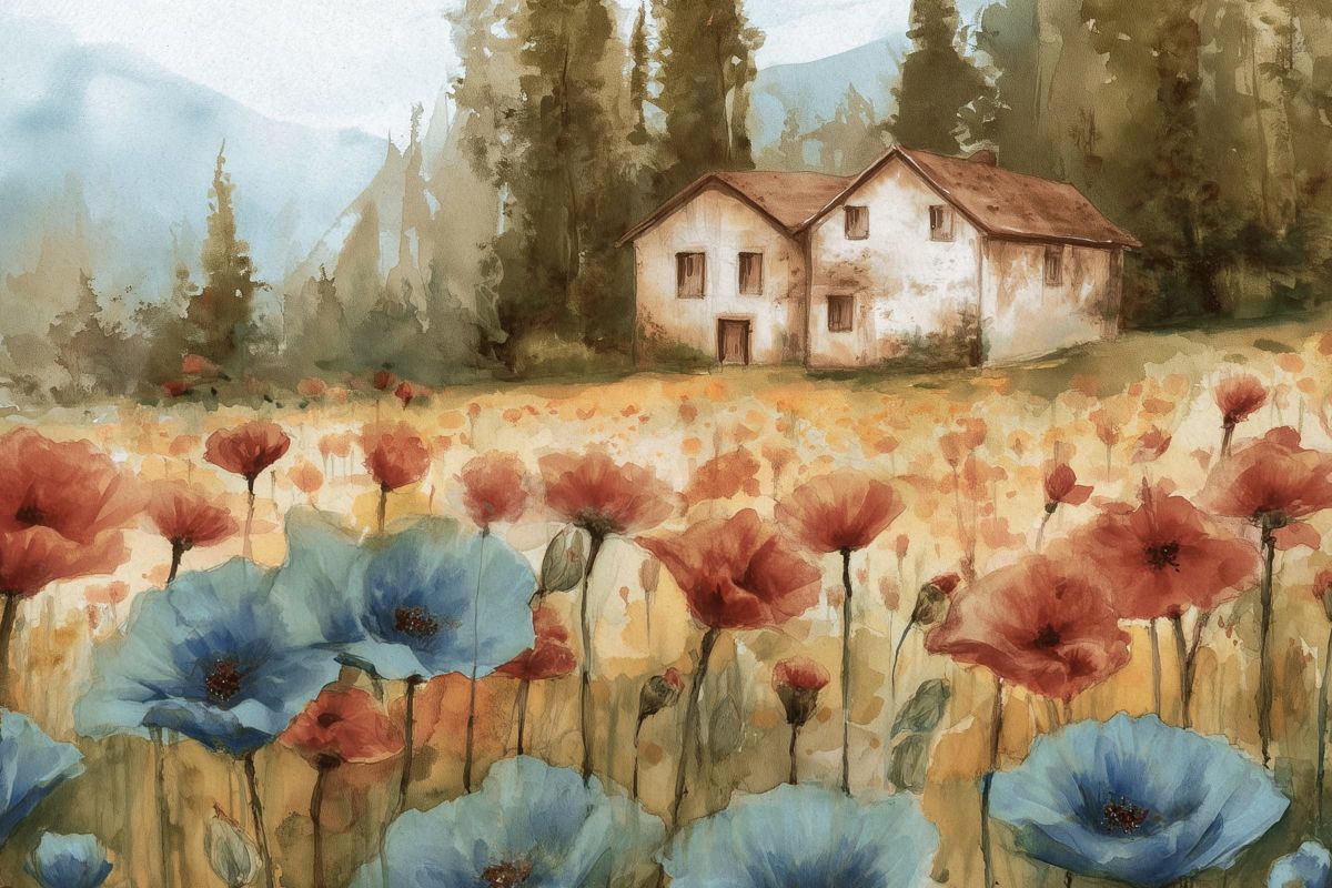 Garden House With Blooms